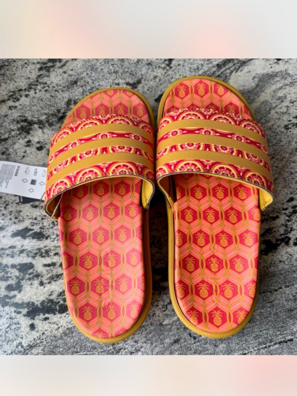 NWT Adidas x Farm Rio Women's Slip-On Slide Sandals 6